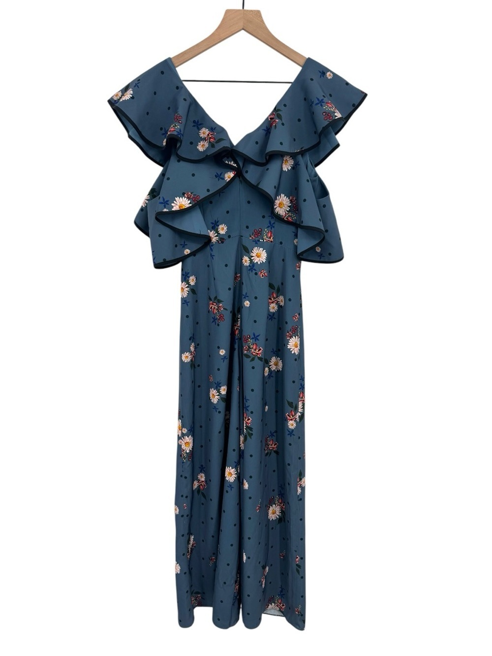 Keepsake The Label Run Free Floral Ruffle Jumpsuit XS NWT Cocktail - Picture 8 of 11